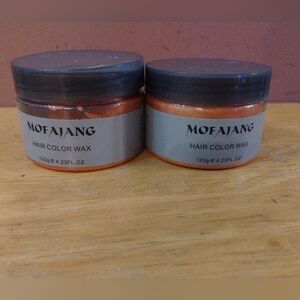 2 New Orange Temporary Hair Color Wax